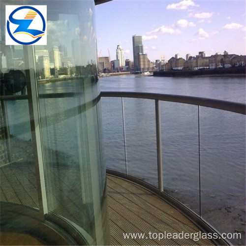 Curved bent building tempered safety glass